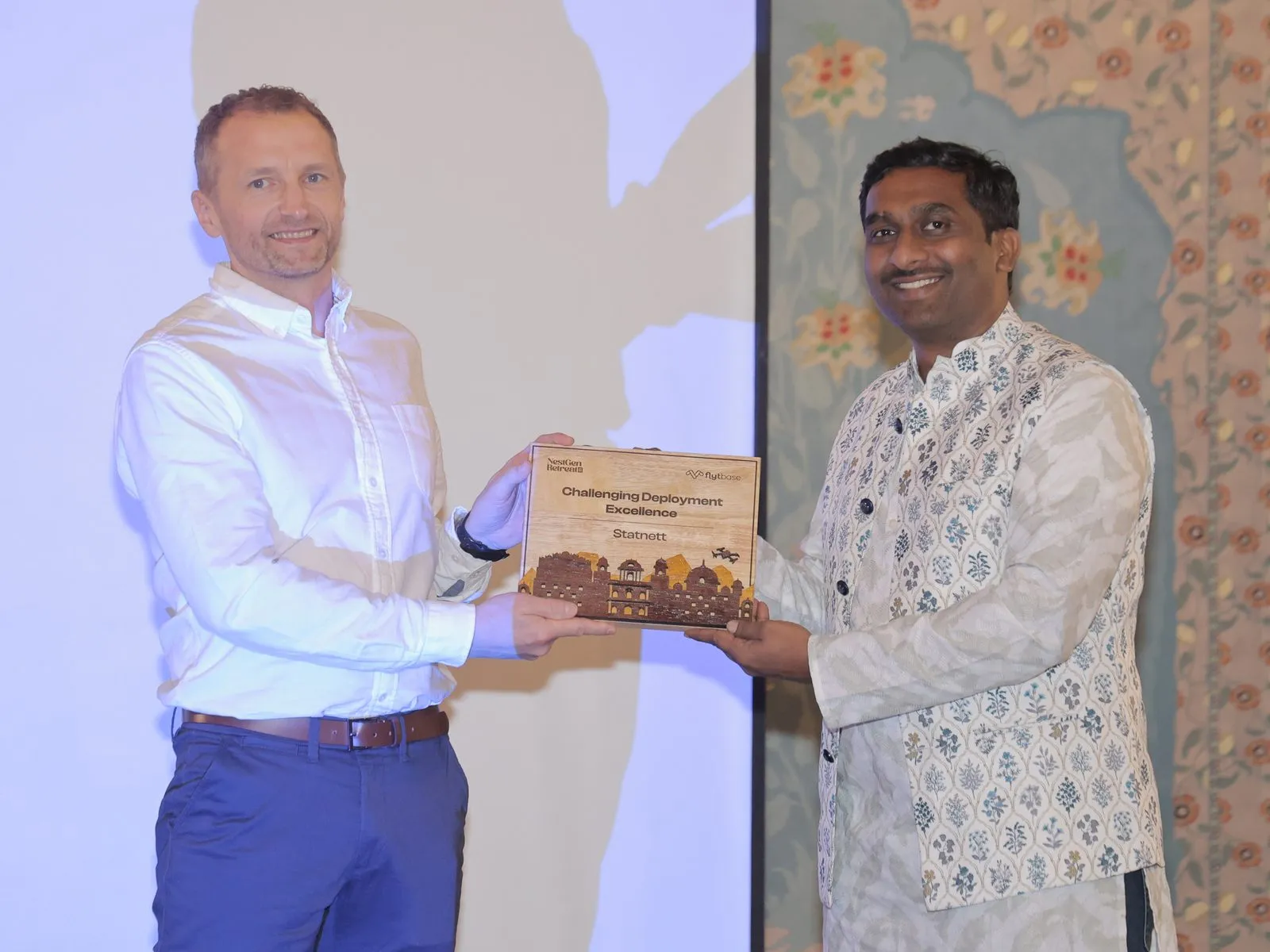 Ola Gunnar Braten of Statnett receiving the Challenging Deployment Excellence award